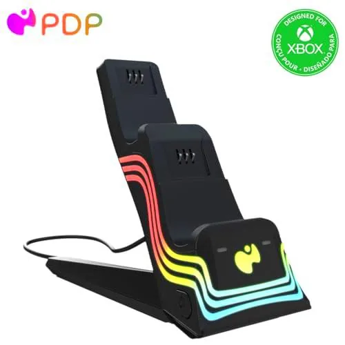 PDP Xbox Afterglow Wave Dual Charger Black