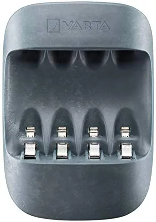 Varta Eco Charger (apto para 4 pilas AA/AAA, carcasa hecha de 50% de bioplástico con una sola ranura y carga de mantenimiento