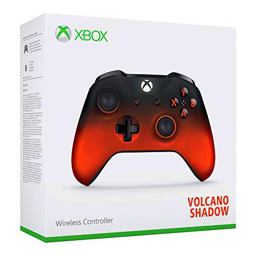 Microsoft - Mando Wireless Chrome Volcano Shadow, Color Rojo (Xbox One)