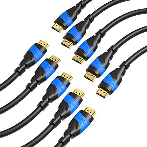 KabelDirekt - 10x 2m - Cable HDMI 4K (4K@120Hz/4K@60Hz para una espectacular experiencia Ultra HD