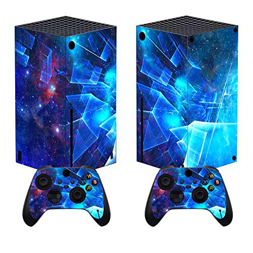 PlayVital Pegatina Completa para Xbox Series X Calcomanía Vinilo Adhesivo Cubierta de XB Series X Etiqueta Skin Decal Cover Pegatinas de Piel para Xbox Series X Mando Consola(Galaxia multidimensional)