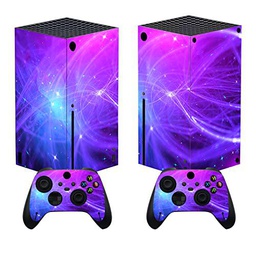 PlayVital Pegatina para Xbox Series X Calcomanía Vinilo Adhesivo Cubierta de XB Series X Etiqueta Skin Decal Cover Pegatinas de la Piel para Xbox Series X Mando Consola(Pista de Meteorito)