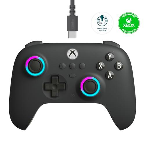 8Bitdo Ultimate C Wired Controller for Xbox, RGB Lighting Fire Ring and Hall Effect Joysticks