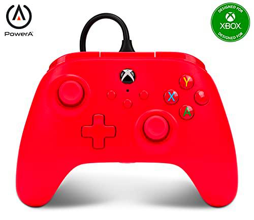 PowerA Control alámbrico Xbox One - Rojo