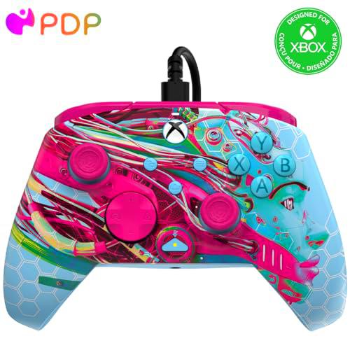 PDP Xbox REMATCH GLOW Wired controller ANDROID DREAMS